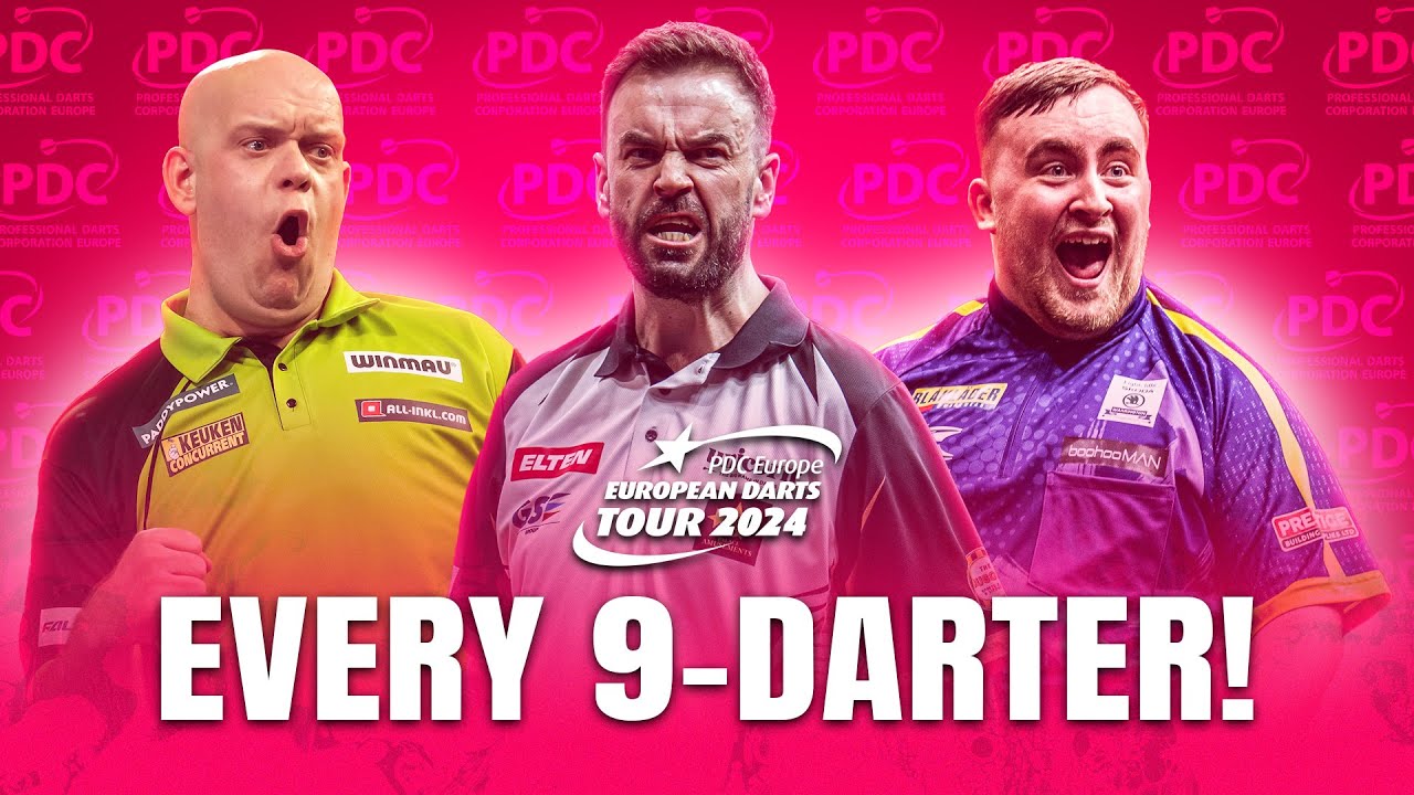 Every 9-Darter on the European Tour 2024💥