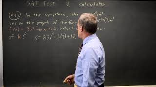 SAT Test 2: quadratic equations - question #4-33