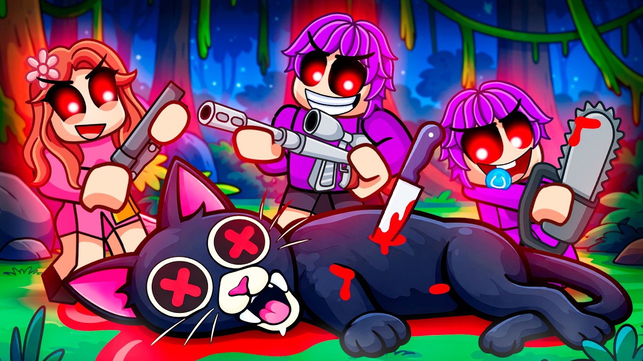 We Killed The CAT MONSTER in 99 Nights In The Forest!