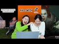 Korean Girls React to Funny Halloween Tiktoks