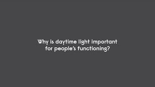 Human Centric Lighting: Importance of daytime light