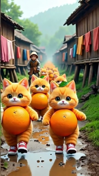 Orange cat 😺 Dudi Dudi Dum Dum 😅😺 pawberry pop 😅 #catshorts #cat #funnykittens #cuteanimals