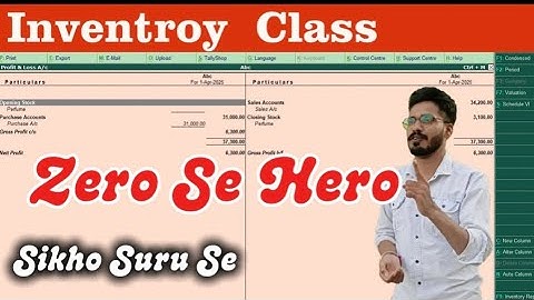 Inventory Full Video in Hindi | Tally erp 9 mai inventory voucher kaise karenge | Inventory 