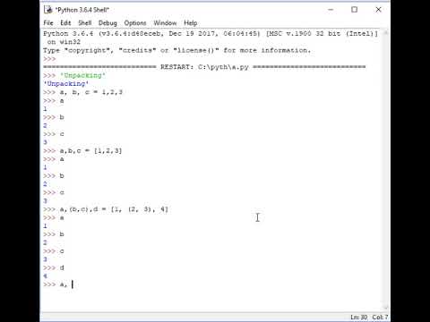 Python flexibility 2 Unpacking and Negative Indexing - YouTube