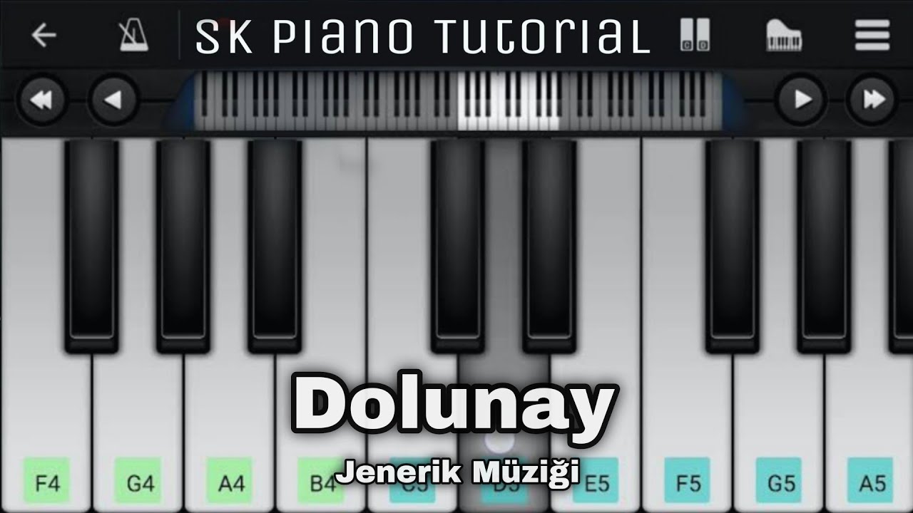 Dolunay   Piano Tutorial  Jenerik Mzii  Perfect Piano