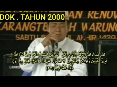 Video lawas Qori Legendaris Kh muammar Za tahun 2000