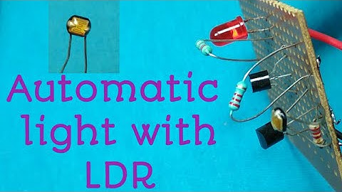 Automatic light on and off using ldr.