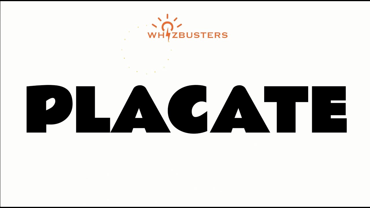 PLACATE verb Meaning With Examples In Sentences GRE GMAT LSAT SAT placating-how-to-pronounce-it-youtube