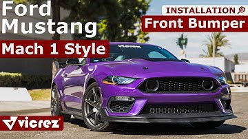 Vicrez Mach 1 style Front Bumper | Ford Mustang 2018-2023 | INSTALLATION