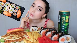 Я КАЗАШКА В ДУШЕ 🇰🇿 почему ? Роллы и фаст фуд / Mukbang / Ayka Emilly