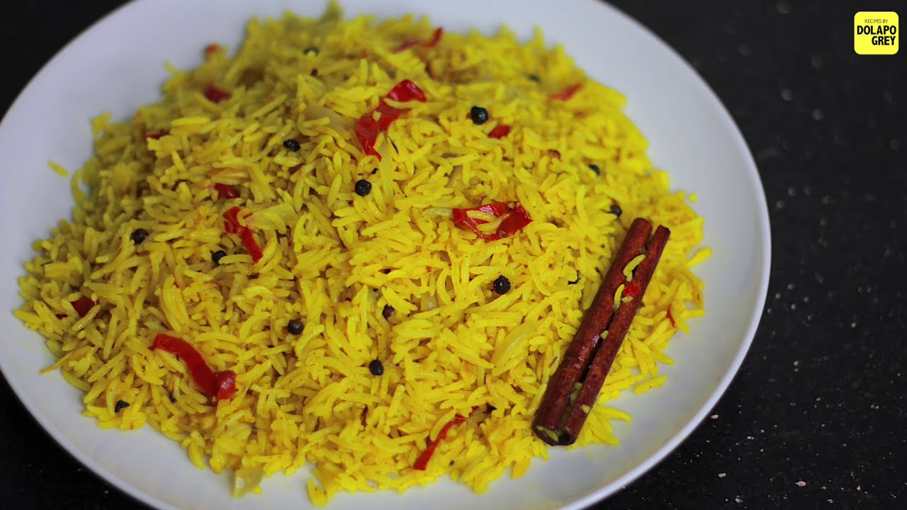 DELICIOUS SPICY YELLOW RICE RECIPE YouTube