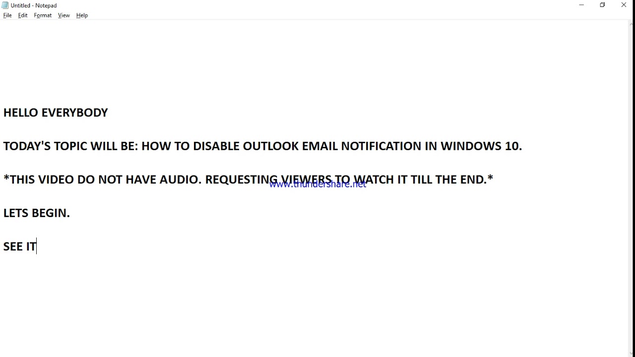 How To Disable Outlook Mail Notification In Windows 10 YouTube How To Disable Outlook Mail Notification In Windows 10 YouTube