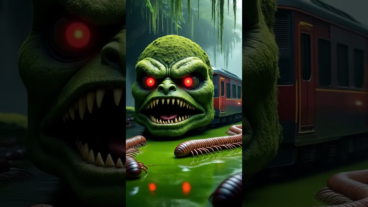 Ultra-realistic 3D fantasy jungle scene