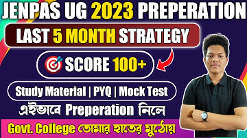 🛑 JENPAS UG 2023 Preparation | Last Min Suggestion |  Preparation Books | Exam Date | Form Fill Up