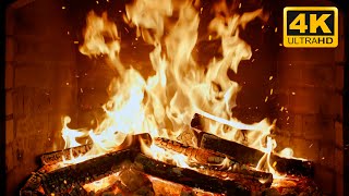 🔥 Fireplace Ambient Dreams with Tranquil Fire Glow \u0026 Rustling Flames for Silent Christmas Nights