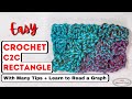 How to: Crochet C2C Rectangle + Learn to Read a Graph