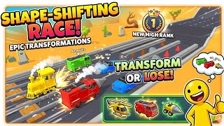 ONE WRONG SWITCH RUINED EVERYTHING! 🚗💨 | Shape Shifting Race 3D (All Levels) screenshot 3