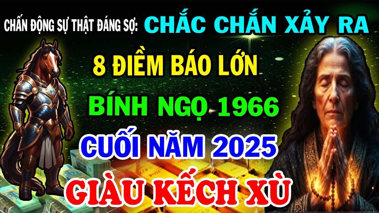 Sự Thật Đáng Sợ: Bính Ngọ 1966 Cuối Năm 2025 Xuất Hiện 8 Điềm Báo Lớn, Giàu To Đếm Tiền Mỏi Tay