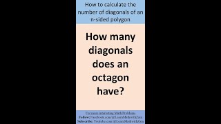 Calculate the number of diagonals in an n-sided polygon? | Simple and Easy formula