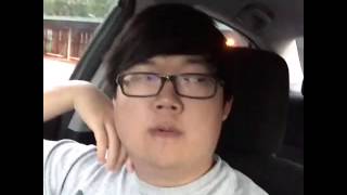 When you try at first to hide you're listening to an anime song