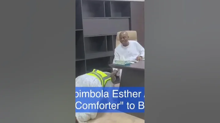 REV. ESTHER AJAYI PROSTRATED FOR BISHOP DAVID OYEDEPO DURING HER VISITATION FOR UPCOMING EVENT.