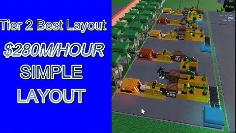 The Best Tier 2 layout in Factory Simulator Roblox