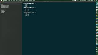 TaskPaper 3 Project Focus script screenshot 3