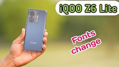 Font Setting In Iqoo Z6 Lite 5G, Font Size Change In Iqoo Z6 Lite 5G, How To Change Font Style In