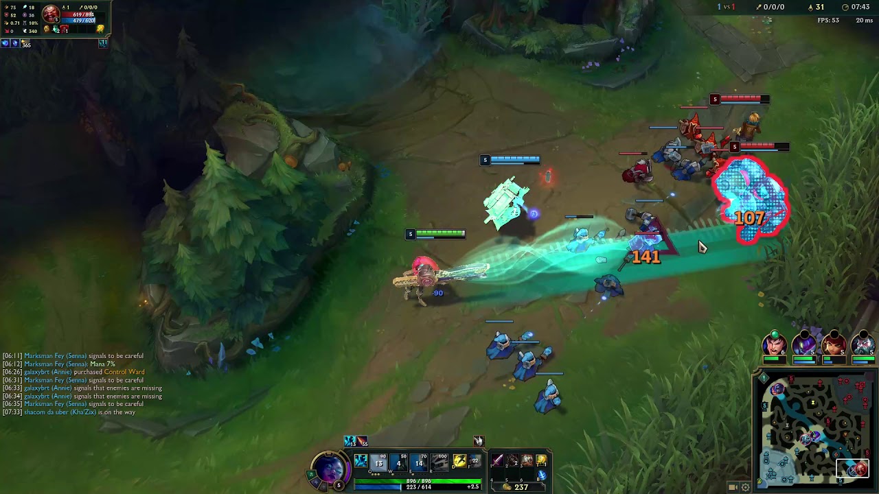 Senna Vs Ezreal - 3/2/16