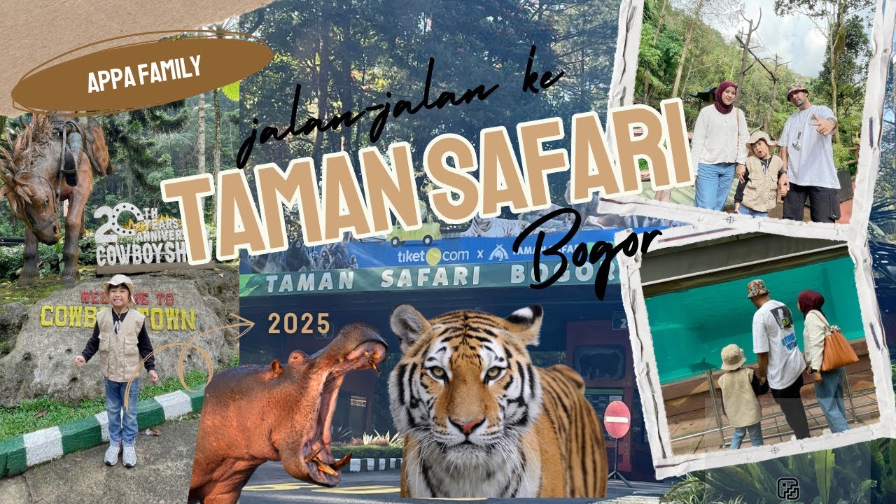 VLOG TAMAN SAFARI BOGOR TERBARU 2025 | ZAYN KASIH MAKAN KUDANIL