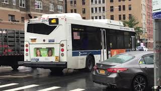 MTA BUS: M11 Bus leaving 10th Av & West 49 St