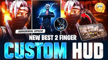 TOP 7 BEST 2 FINGER CUSTOM HUD CODE FREE FIRE (FASTEST MOVEMENT +HEADSHOT ) 🤯 BEST CUSTOM HUD IN FF