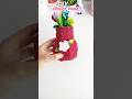 DIY flower vase 💐 from cardboard #diy #craft #shortsfeed #shorts