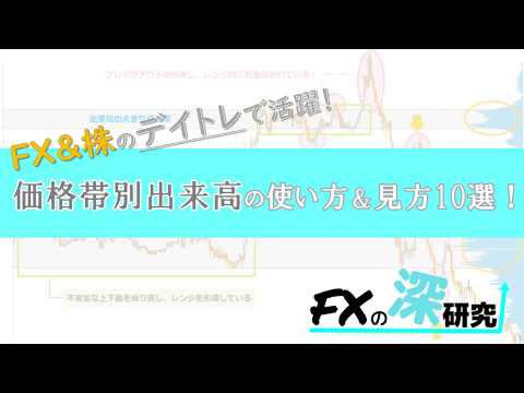 【FX】価格帯別出来高の使い方＆見方10選！