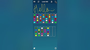 BALL SORT PUZZLE LEVEL 403