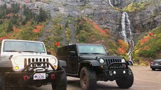 Alpine Loop in Fall in Jeeps with Otis Family