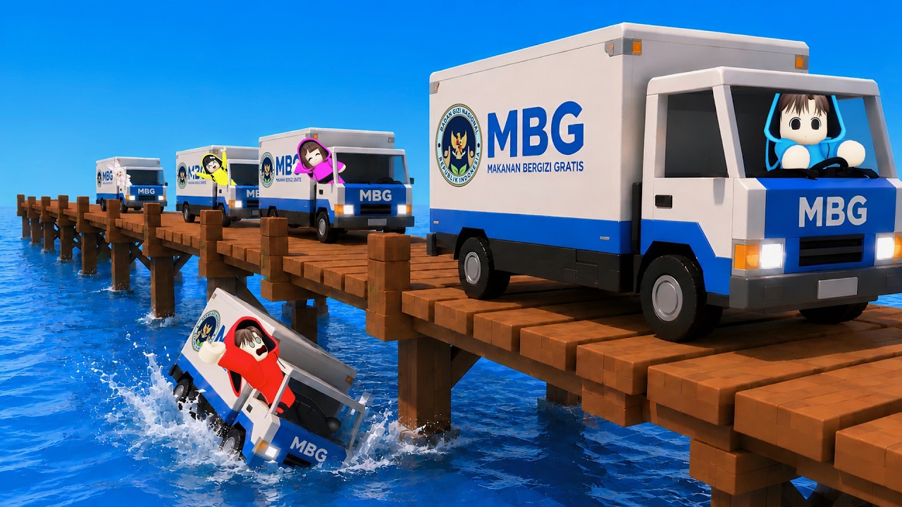 Popo Dan Mimi Diajak Kak Yuta Dan Kak Mio Untuk Antar MBG Kesekolah Terpencil || ROBLOX