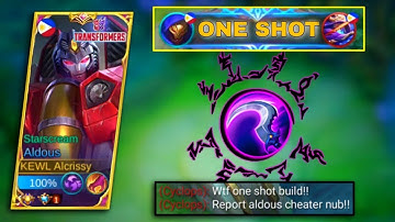 ALDOUS MOST DEADLIEST BROKEN BUILD REVEAL 2022! INSTANT ONE SHOT!🔥ALDOUS BEST BUILD 2022 - MLBB