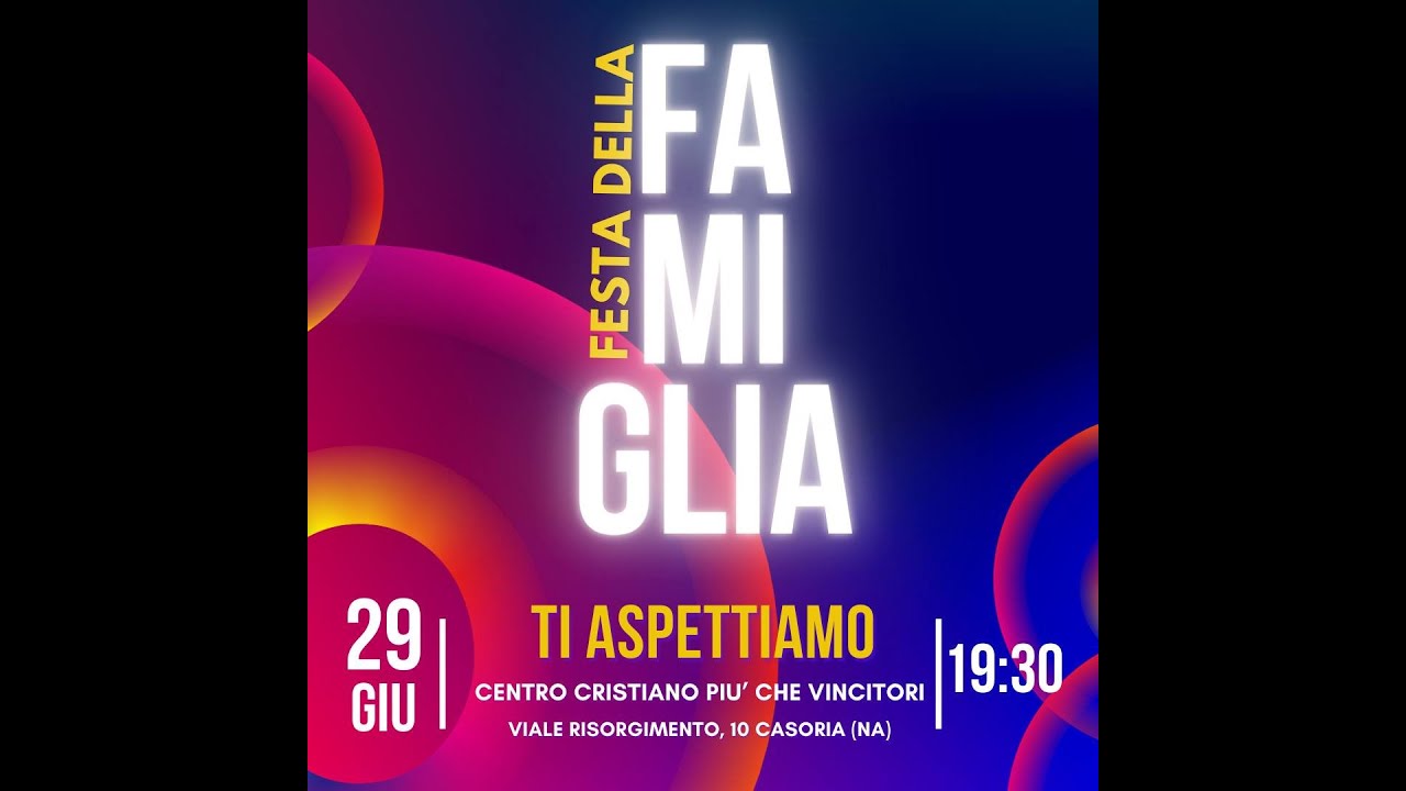 FESTA DELLA FAMIGLIA PKV 29/06/2024 YouTube