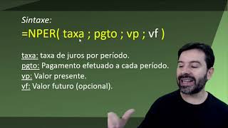 Função NPER no Excel