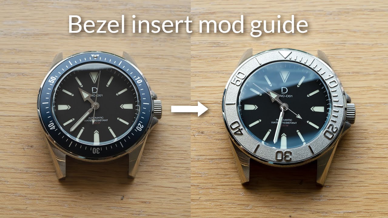 Bezel insert replacement guide - Seiko mod series - YouTube