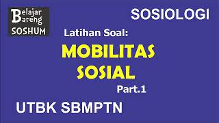SOSIOLOGI | LATIHAN SOAL PART 1 - MOBILITAS SOSIAL | UTBK SBMPTN SOSHUM screenshot 4