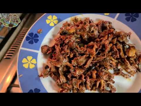 Tacos de tripas de pollo