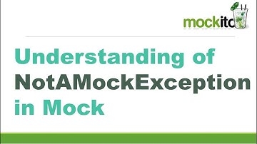 Understanding of NotAMockException in Mock || NotAMockException in Mockito || Mockito 3 Tutorial
