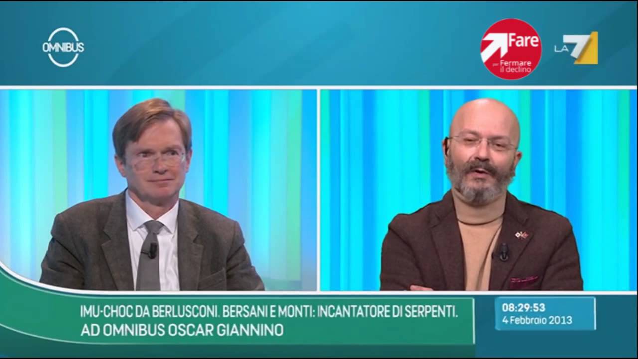 Oscar Giannino a Omnibus - YouTube