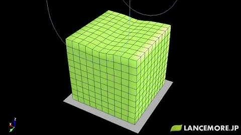 LS-DYNA Sample Model No.338 Compression Test of Soft Foam Block