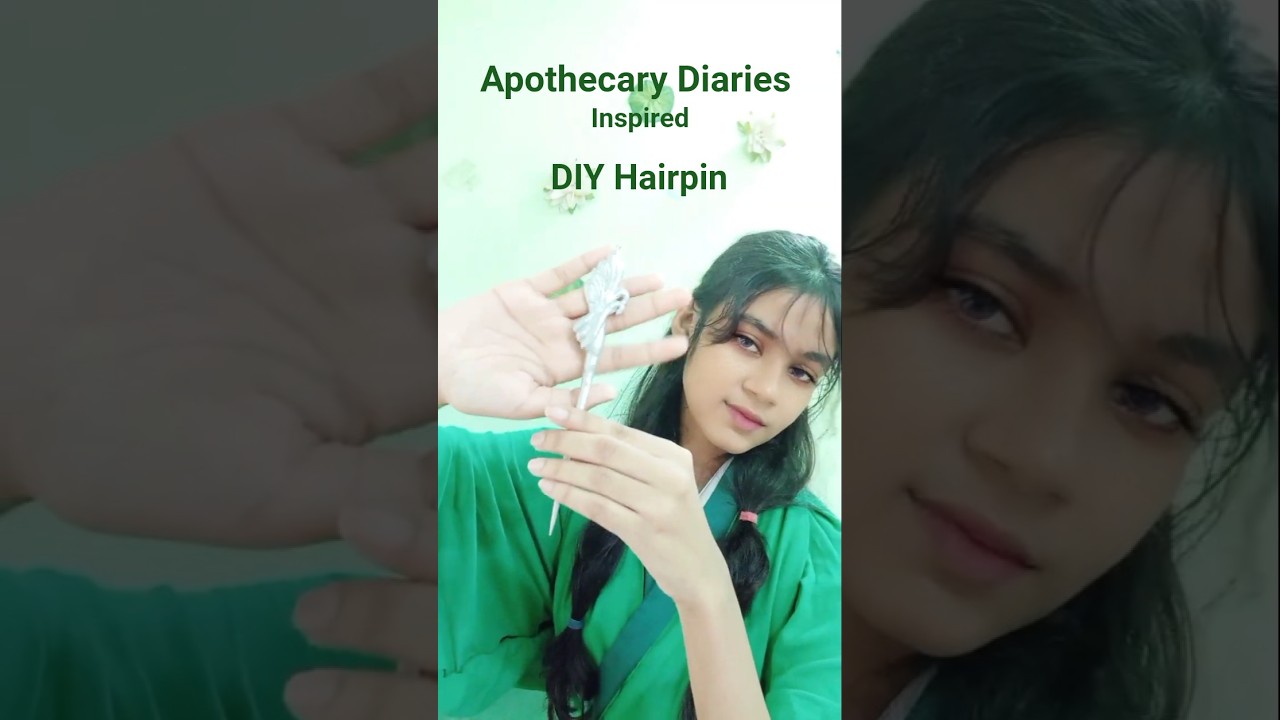 Apothecary Diaries inspired diy hairpin💚Maomao cosplay part-2 