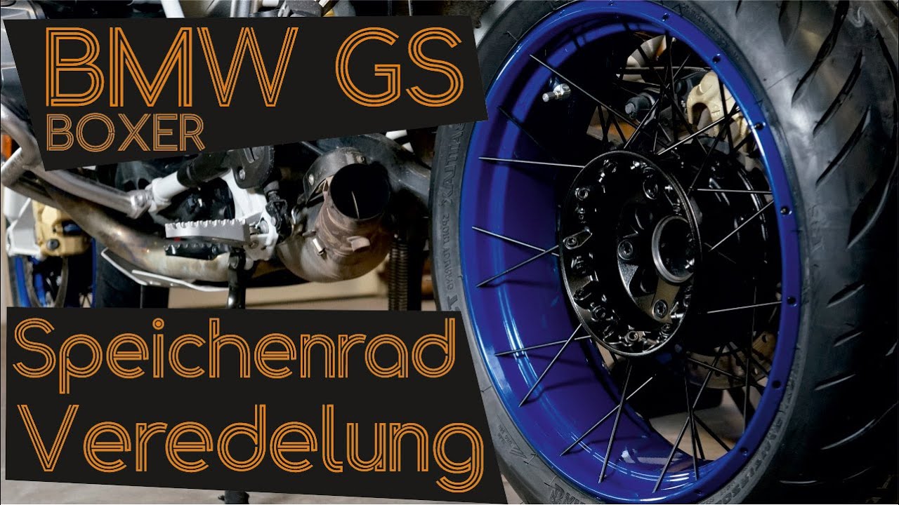 Speichensatz BMW Motorrad R 100 GS Hinterrad Edelstahl - Speichen Nippel