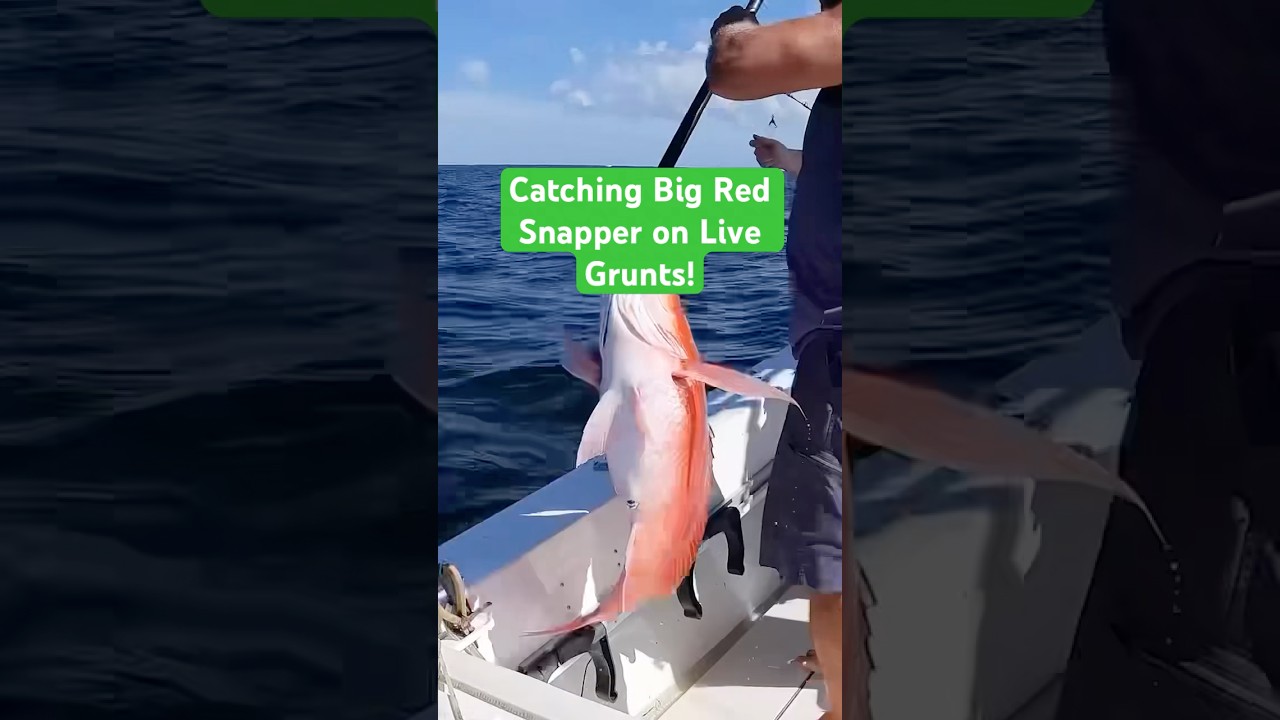 Catching Big Red Snapper on Grunts! 