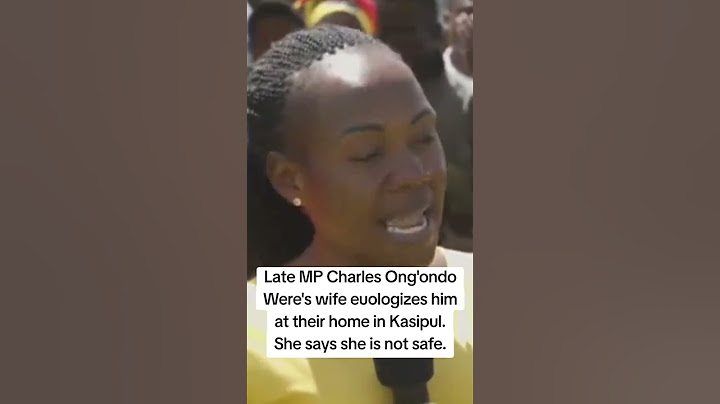 Late MP Charles Ong'ondo Were's wife euologizes him at their home in Kasipul. #newstoday #newsupdate